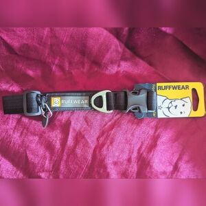 RuffWear Front Range Dog Collar Black/Charcoal Color Size 20-26in